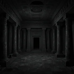 underground dark ancient Persian temple dungeon, no people, silent, scenery matte painting concept art, cell shaded, trending on behance hd artstation, by Cushart Krentz and Gilleard James