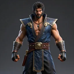 zeus in mortal kombat, videogame 3d render, 4k, artstation