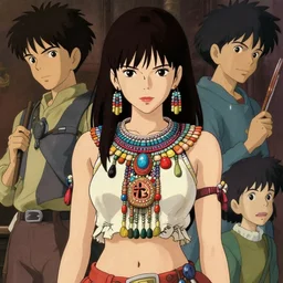 a beautiful young hitomi tanaka kat dennings alluring gravure model wearing an elaborate mesoamerican street fashion crop top, by ilya kuvshinov and artgerm, gorgeous, attractive, gapmoe yandere grimdark, trending on pixiv fanbox, painted by greg rutkowski makoto shinkai takashi takeuchi studio ghibli, akihiko yoshida