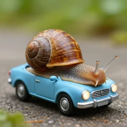 a snail that looks like a car. car snail.