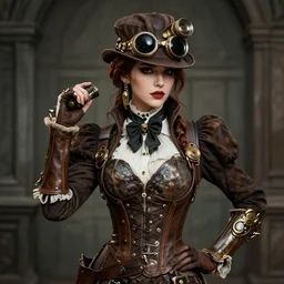 steampunk woman