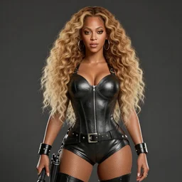 Beyoncé as a video game character, unreal engine render, 4k