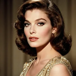 close up of female movie star of the seventies with luxury dress, official valentino editorial, highly detailed