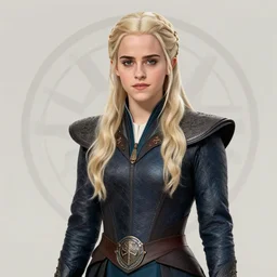 emma watson as daenerys targaryen, fan art, digital art, targaryen house seal