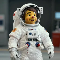 Doug Funny from Doug! wearing an Astronaut's spacesuit
