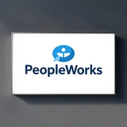 A corporate logo for PeopleWorks.