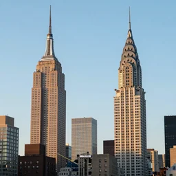 The Empire State and Chrysler buildings singing in a duet