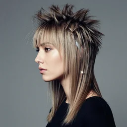 futuristic hair style, photographed by Annie Leibovitz