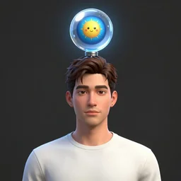 real life sims character with plumbob above head, portrait, photorealistic, 4 k, studio lighting