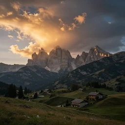 landscape photography, italy, in color, cinematic, dramatic lighting, mountains, clouds, sunrise, beautiful, ultra wide angle, canon 5 dsr, flickr, national geographic