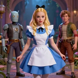 alice in wonderland dmt tripping, by alex grey android jones and greg rutkowskivery coherent, hyper realism, high detail, vivid colors, octane render, unreal engine, 8 k, smooth gradients, high contrast, depth of field by jacek yerka