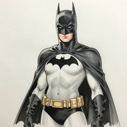 manga sketch of lois lane as batman
