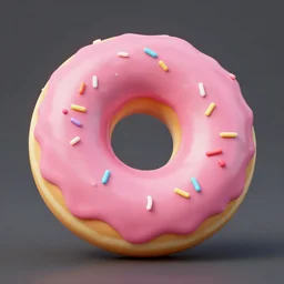 blender guru andrew price modeling a pink frosted sprinkle donut in blender