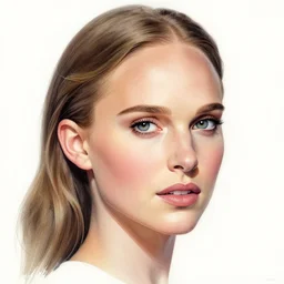 jim lee!!! ink colorised airbrushed gouache sketch by jim lee close up headshot of tatar natalie portman as superhero in the style of jim lee, x - men superhero comic book character by jim lee