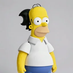 Homer Simpson dressed up as the joker from the dark night, photograph, high quality, detailed, sharp