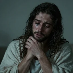 biblical  God is crying in tears and is very sad and sorrow , after creating humans