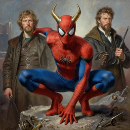 viking spiderman, highly detailed painting by gaston bussiere, craig mullins, j. c. leyendecker 8 k