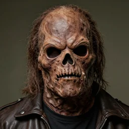 portrait of a realistic image of leatherface