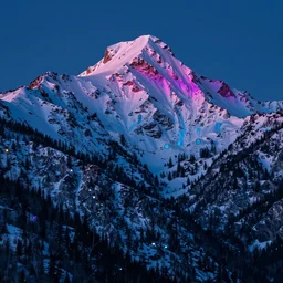 Mountain bright HD 4k Realistic colorful dream lights crystal vaporwave in the style of Ansel Adams