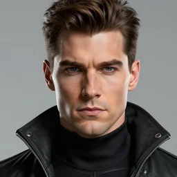 male rogue, detailed perfect face, exquisite details, marvel comics, x - men, mid view, design on a white background, by alex ross, bill sienkiewicz.