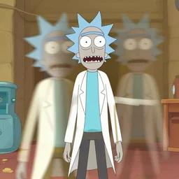Rick and Morty distorted