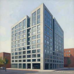 artwork of a building by Mandy Jurgens,