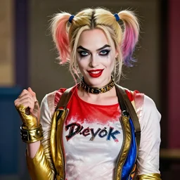 A badass and beautiful photo of Gal Gadot as Harley Quinn
