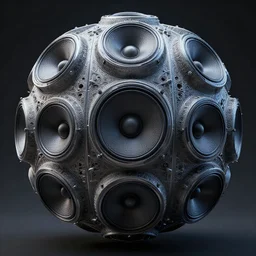 sound system futuristic design, close to the camera, ultra realistic, spaceship design, fractal texture, mandelbulb