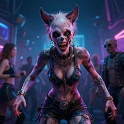 3 d render of a psychopath at a rave, digital art, bizarre, insane, hyper detailed, synthwave