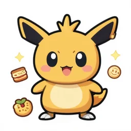 cute miss mascot cizayox cizayox scizor food sticker art, cronobreaker, beeple game icon