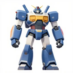 huge robot 2 d illustration