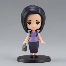 a nendoroid of rachel green from friends, a nendoroid of jennifer aniston studio lighting