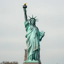 arri alexa still of snow on the statue of liberty, color grading, muted colors