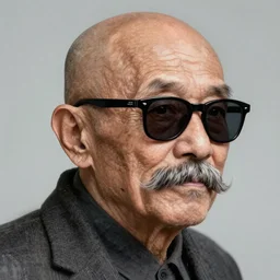 asian old scientist, bald, big moustache, black sunglasses, intricate, elegant, digital painting, highly detailed, artstation, sharp focus, illustration, artgerm, aleksi briclot, rutkowski