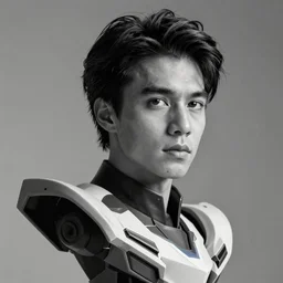 cinematic bust portrait, captin falcon from f - zero, head and chest only, desaturated, thawan duchanee, masterpiece, trending on artstation, featured on pixiv, cinematic composition, dramatic pose, beautiful lighting, sharp, details, hyper - detailed, hd, 4 k