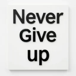 never give up inspired by jenny holzer