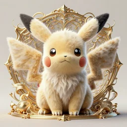 a fluffy pokemon:: by beeple and James Gilleard and Justin Gerard :: ornate, dynamic, particulate, intricate, elegant, highly detailed, centered, artstation, smooth, sharp focus, octane render, 3