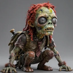 Hyperdetailed masterpiece concept art of a half body portrait of a zombie going through adolescence, hyperdetailed concept art by Ross Tran, high quality DnD illustration, trending on ArtStation