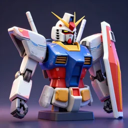 hyperrealistic 3 d render of a colorful bust of a gundam created by yuuki morita and ludvig holmen, brilliantly colored, octane render, 3 d animated, unreal engine 5, volumetric lighting, hdr, cinematic atmosphere, smooth surface, 8 k