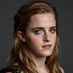 photo of emma watson, warrior face paint