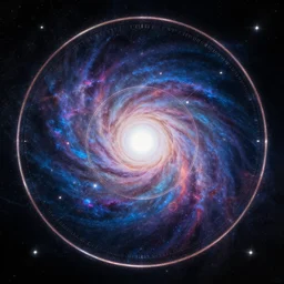 A Sigil of Infinite Worlds. by Thomas Kinkaid. Cosmic. Galactic. Nebula. Circular.