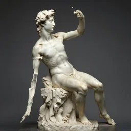 neo - classical statue skinned alive