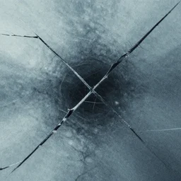 brittle. abstract, digital art. cold color scheme