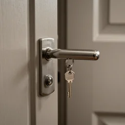 door opening a key
