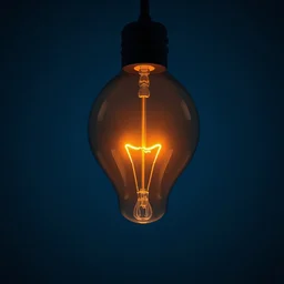 a brightly lit lightbulb filament in the shape of emma watson's face