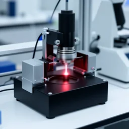 laser optics system in a lab