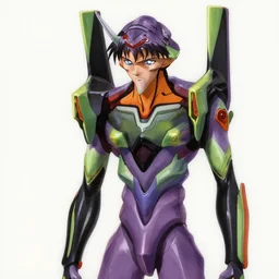 an evangelion painting in anime style