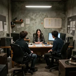 a conspiracy theorists office