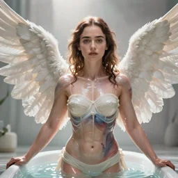 emilia clarke as a heavenly angel, anatomy, bathing in light, highly detailed, digital painting, artstation, concept art, smooth, sharp focus, illustration, unreal engine 5, 8 k, art by art by artgerm and greg rutkowski and edgar maxence