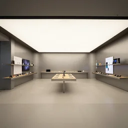 (((((brutalist flagship retail interior Samsung Microsoft Apple))))) XF IQ4, 14mm, f/1.4, ISO 200, 1/160s, 8K, RAW, unedited, symmetrical balance, architectural photography, in-frame !!!!!!!!!!!!!!!!!!!!!!!!!!!